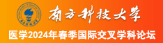 口交打几把南方科技大学医学2024年春季国际交叉学科论坛